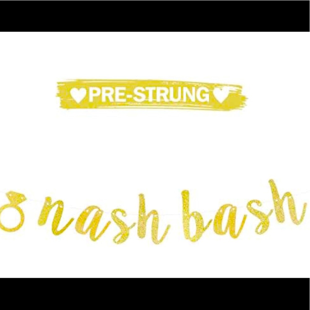 Gold Nash bash sign